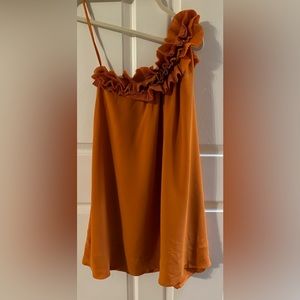 University of Texas’ Burnt Orange swing dress with ornate one strap.